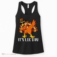 Thanksgiving Turkey Trot Fun Family Leg Day Workout Women's Tank Top thumb 0