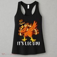Thanksgiving Turkey Trot Fun Family Leg Day Workout Women's Tank Top thumb 3