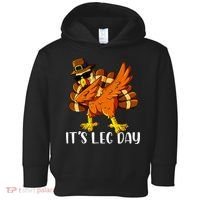 Thanksgiving Turkey Trot Fun Family Leg Day Workout Toddler Hoodie thumb 0