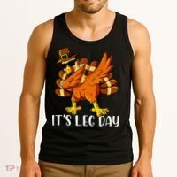 Thanksgiving Turkey Trot Fun Family Leg Day Workout Tank Top thumb 3