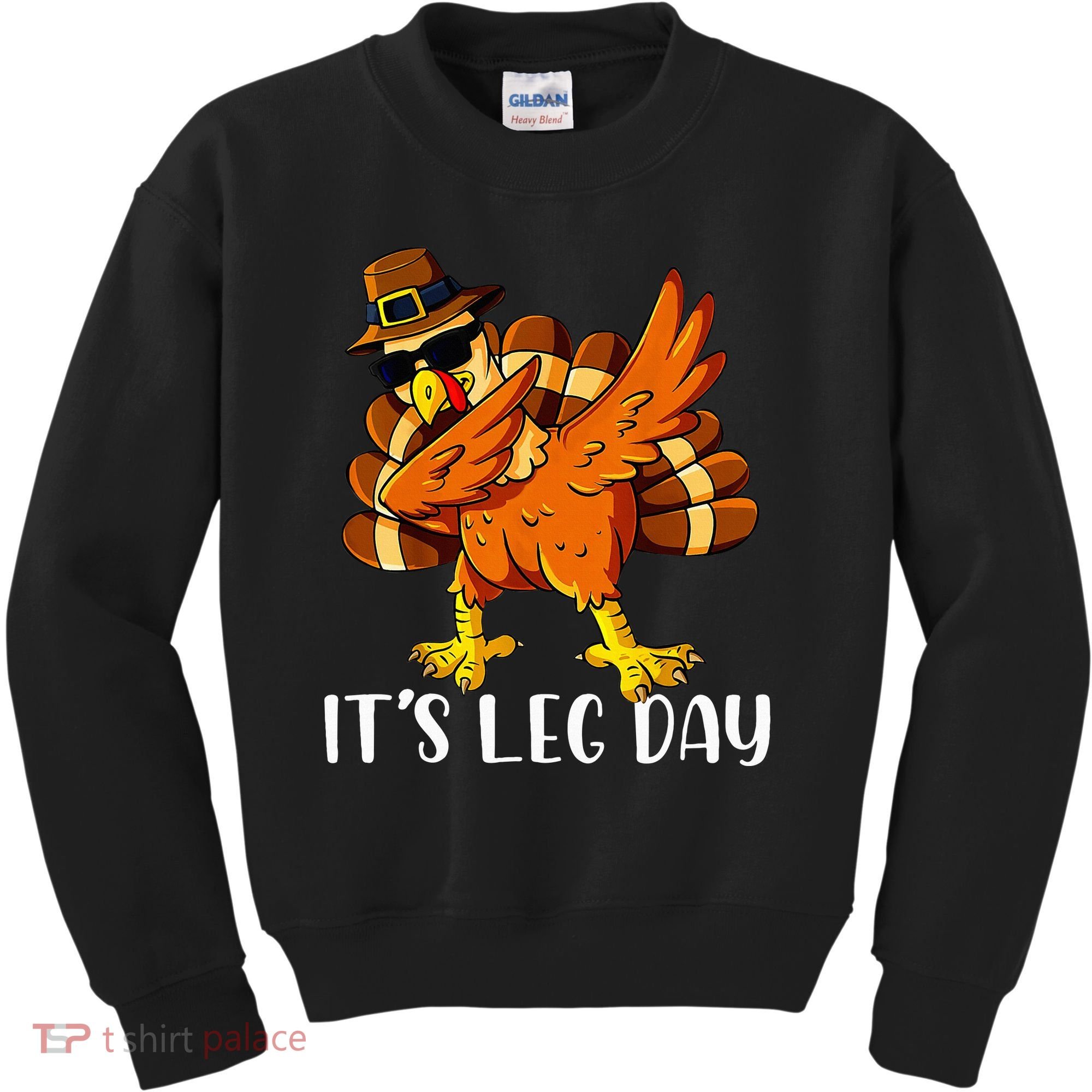 Thanksgiving Turkey Trot Fun Family Leg Day Workout Kids Sweatshirt