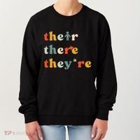 There Their TheyRe English Grammar Teacher Back To School Women's Sweatshirt thumb 0