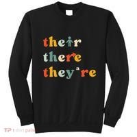 There Their TheyRe English Grammar Teacher Back To School Sweatshirt thumb 0