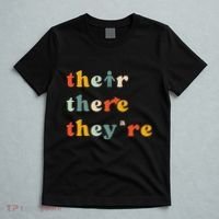 There Their TheyRe English Grammar Teacher Back To School T-Shirt thumb 5