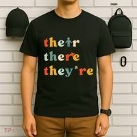 There Their TheyRe English Grammar Teacher Back To School T-Shirt thumb 6