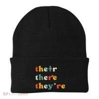 There Their TheyRe English Grammar Teacher Back To School Beanie thumb 0