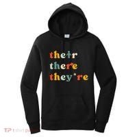 There Their TheyRe English Grammar Teacher Back To School Women's Hoodie thumb 0