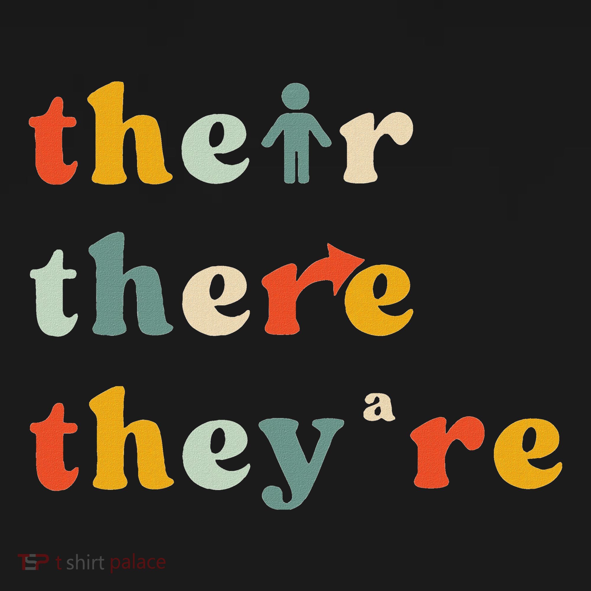 There Their TheyRe English Grammar Teacher Back To School Women's Hoodie