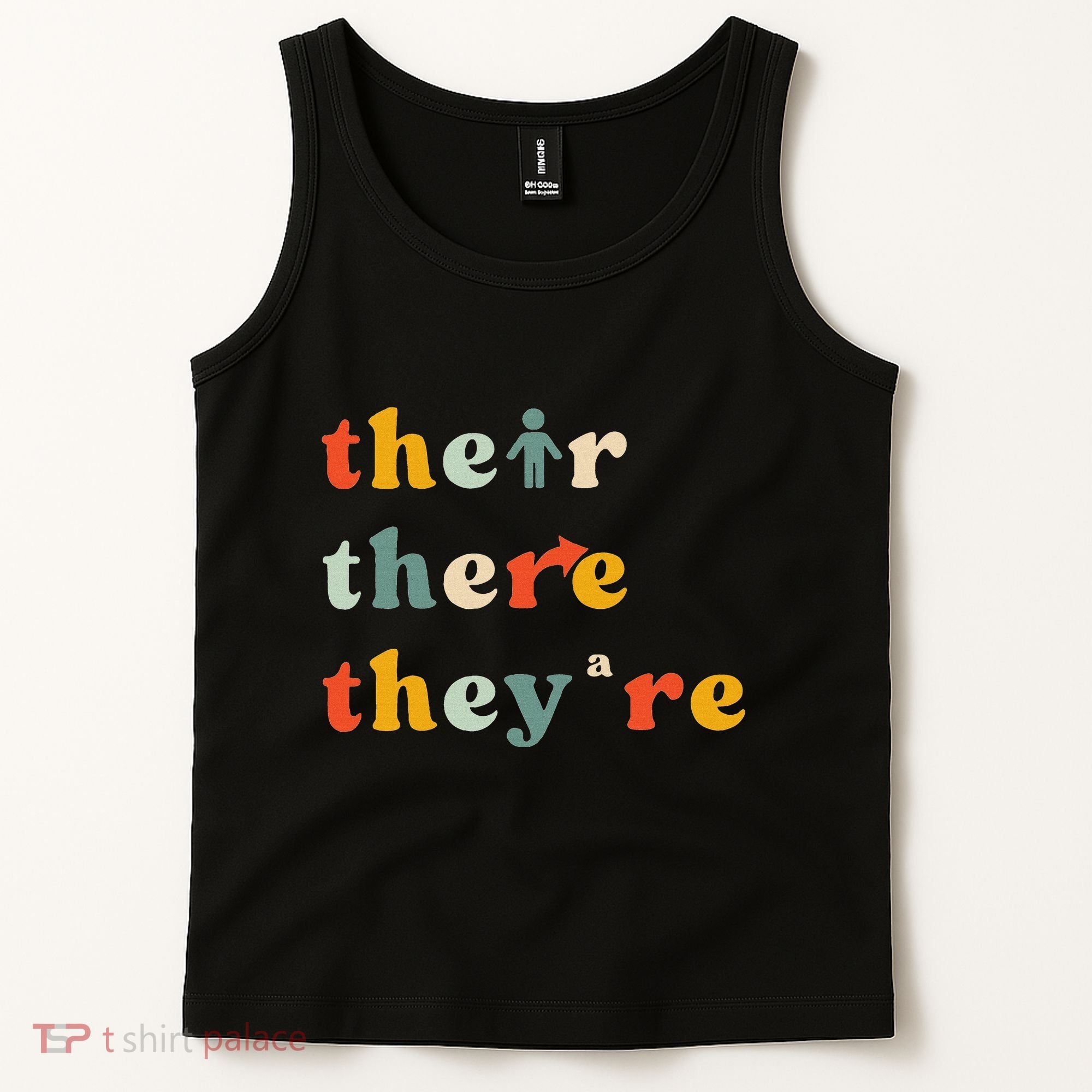 There Their TheyRe English Grammar Teacher Back To School Tank Top