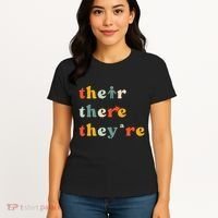 There Their TheyRe English Grammar Teacher Back To School Women's T-Shirt thumb 4