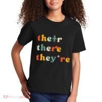 There Their TheyRe English Grammar Teacher Back To School Kids T-Shirt thumb 2