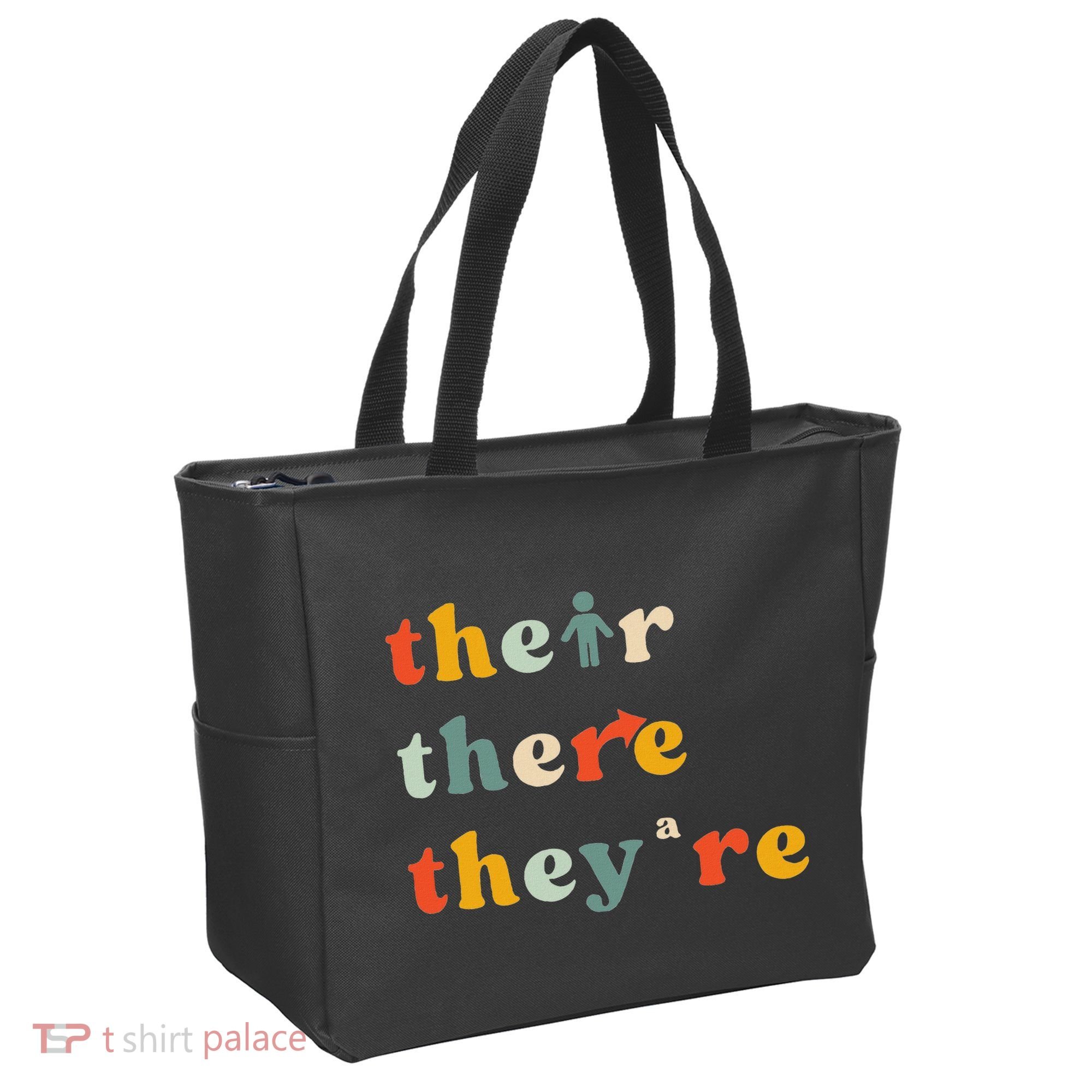 There Their TheyRe English Grammar Teacher Back To School Tote Bag