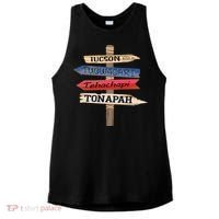Tucson Tucumcari Tehachapi Tonapah Tourist Guideline Ladies PosiCharge Tri-Blend Wicking Tank thumb 0