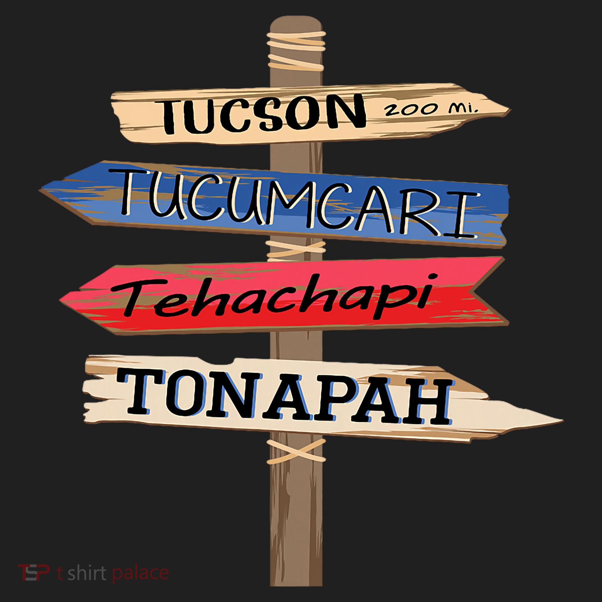 Tucson Tucumcari Tehachapi Tonapah Tourist Guideline Five-Panel Snapback Cap