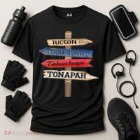 Tucson Tucumcari Tehachapi Tonapah Tourist Guideline Cooling Performance Crew T-Shirt thumb 3