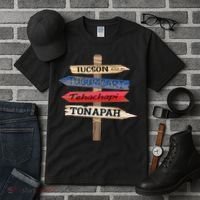 Tucson Tucumcari Tehachapi Tonapah Tourist Guideline Tall T-Shirt thumb 3