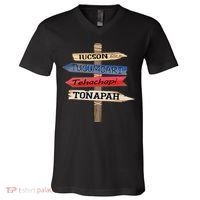 Tucson Tucumcari Tehachapi Tonapah Tourist Guideline V-Neck T-Shirt thumb 0
