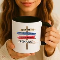 Tucson Tucumcari Tehachapi Tonapah Tourist Guideline Coffee Mug thumb 3