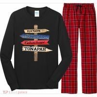 Tucson Tucumcari Tehachapi Tonapah Tourist Guideline Long Sleeve Pajama Set thumb 0