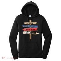 Tucson Tucumcari Tehachapi Tonapah Tourist Guideline Women's Hoodie thumb 0