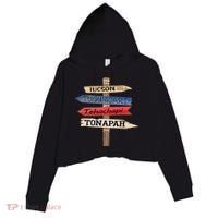 Tucson Tucumcari Tehachapi Tonapah Tourist Guideline Crop Fleece Hoodie thumb 0