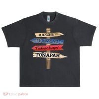 Tucson Tucumcari Tehachapi Tonapah Tourist Guideline Urban Oversized Heavyweight T-Shirt thumb 0
