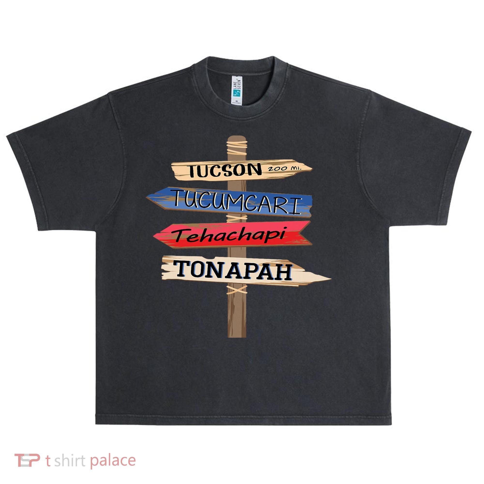 Tucson Tucumcari Tehachapi Tonapah Tourist Guideline Urban Oversized Heavyweight T-Shirt
