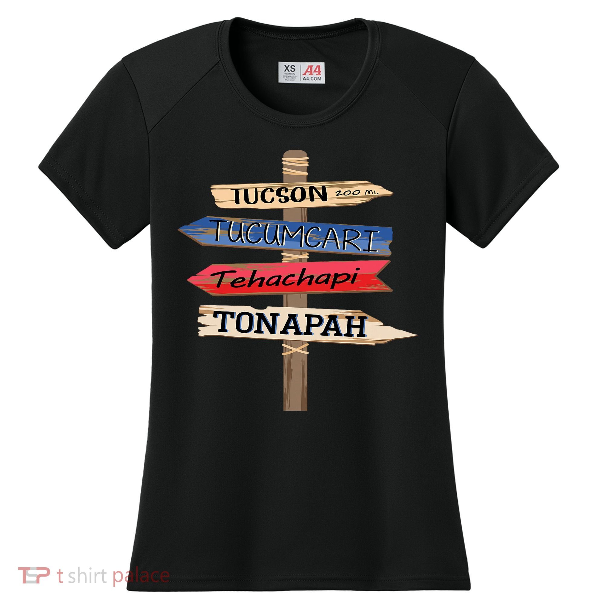 Tucson Tucumcari Tehachapi Tonapah Tourist Guideline Women's Cooling Performance Crew T-Shirt