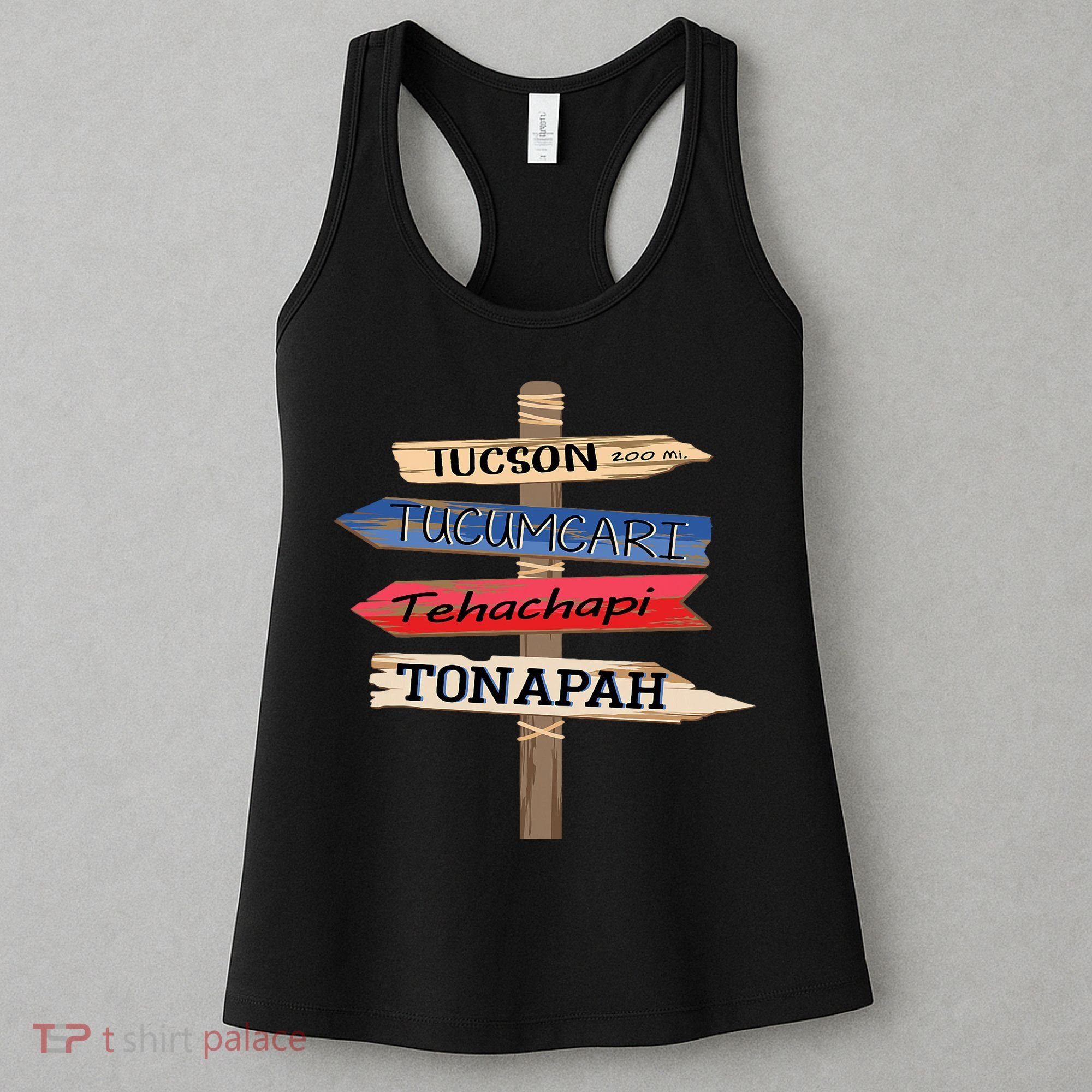 Tucson Tucumcari Tehachapi Tonapah Tourist Guideline Women's Tank Top
