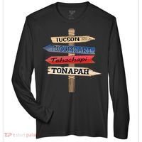Tucson Tucumcari Tehachapi Tonapah Tourist Guideline Zone Performance Long-Sleeve T-Shirt thumb 0