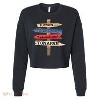 Tucson Tucumcari Tehachapi Tonapah Tourist Guideline Cropped Pullover Crew thumb 0