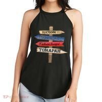 Tucson Tucumcari Tehachapi Tonapah Tourist Guideline Women's Perfect Tri Rocker Tank thumb 2