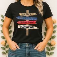 Tucson Tucumcari Tehachapi Tonapah Tourist Guideline Women's T-Shirt thumb 2
