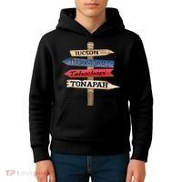 Tucson Tucumcari Tehachapi Tonapah Tourist Guideline Kids Hoodie thumb 4