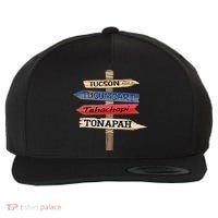Tucson Tucumcari Tehachapi Tonapah Tourist Guideline Wool Snapback Cap thumb 0