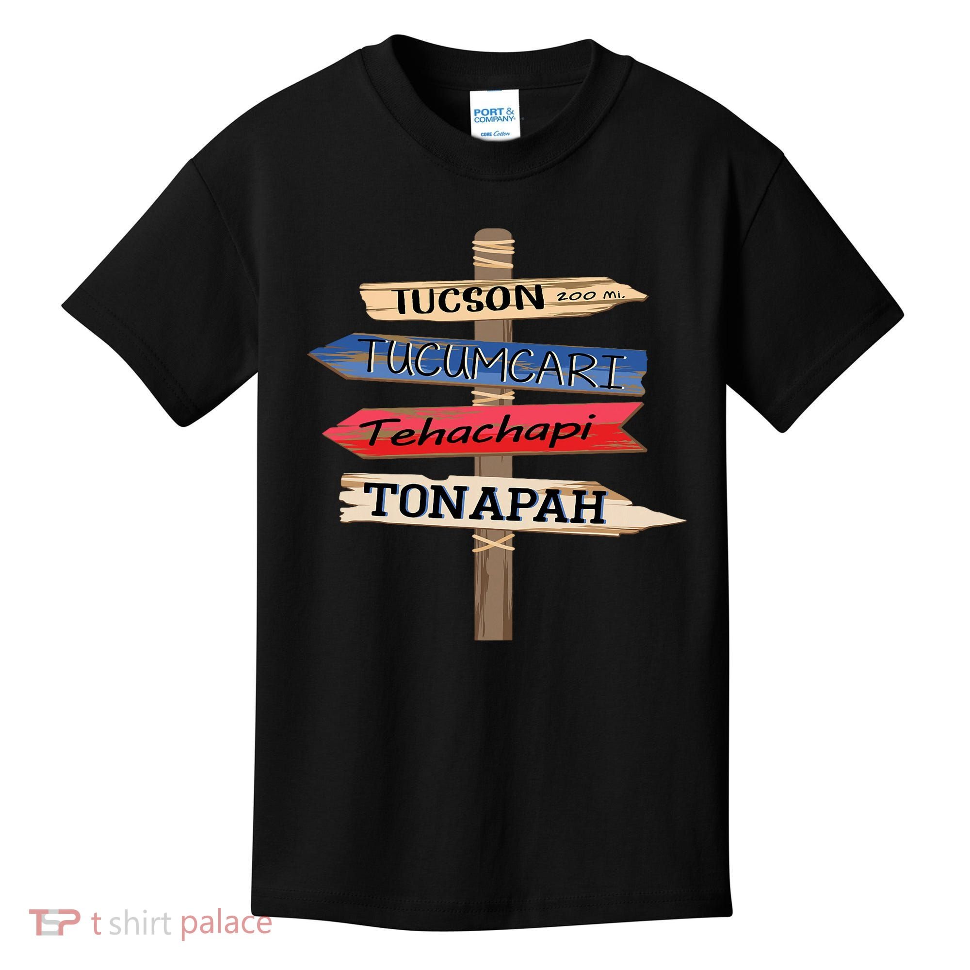 Tucson Tucumcari Tehachapi Tonapah Tourist Guideline Kids T-Shirt