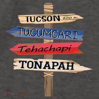 Tucson Tucumcari Tehachapi Tonapah Tourist Guideline Vector Backpack thumb 2