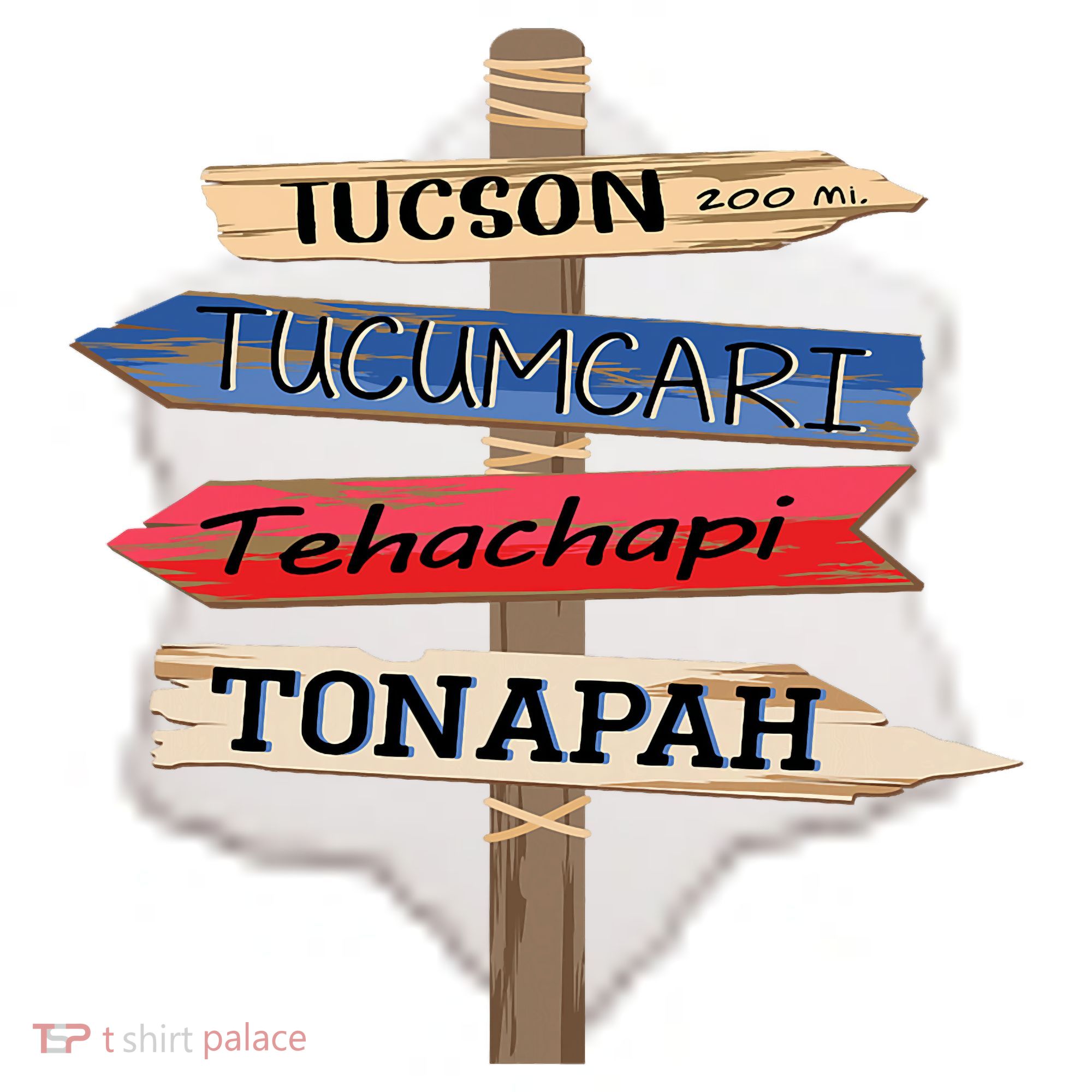 Tucson Tucumcari Tehachapi Tonapah Tourist Guideline Ceramic Ornament