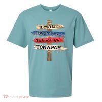 Tucson Tucumcari Tehachapi Tonapah Tourist Guideline Sueded Cloud Jersey T-Shirt thumb 0
