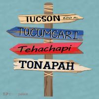 Tucson Tucumcari Tehachapi Tonapah Tourist Guideline Sueded Cloud Jersey T-Shirt thumb 2