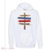 Tucson Tucumcari Tehachapi Tonapah Tourist Guideline Comfort Colors Garment-Dyed Hooded Sweatshirt thumb 0