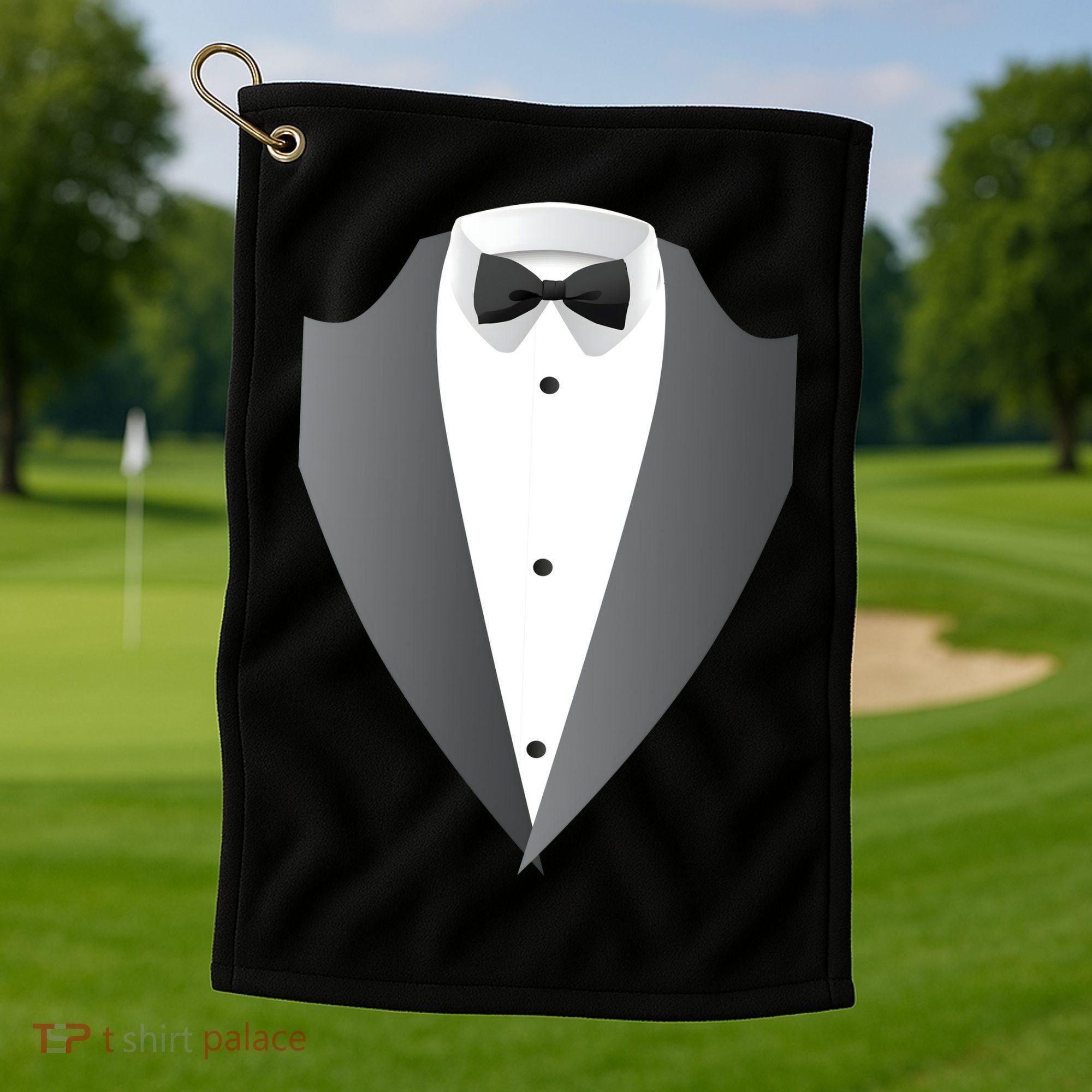 Tuxedo Golf Towel