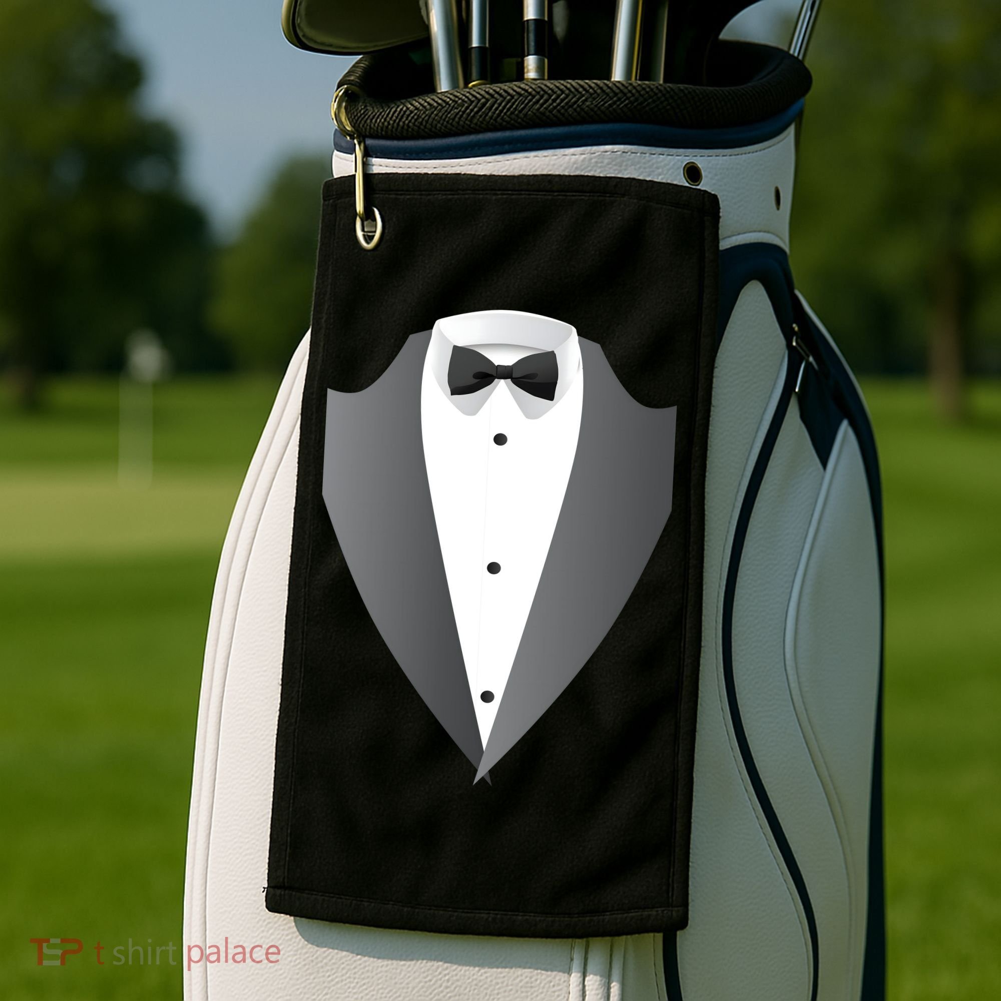 Tuxedo Golf Towel