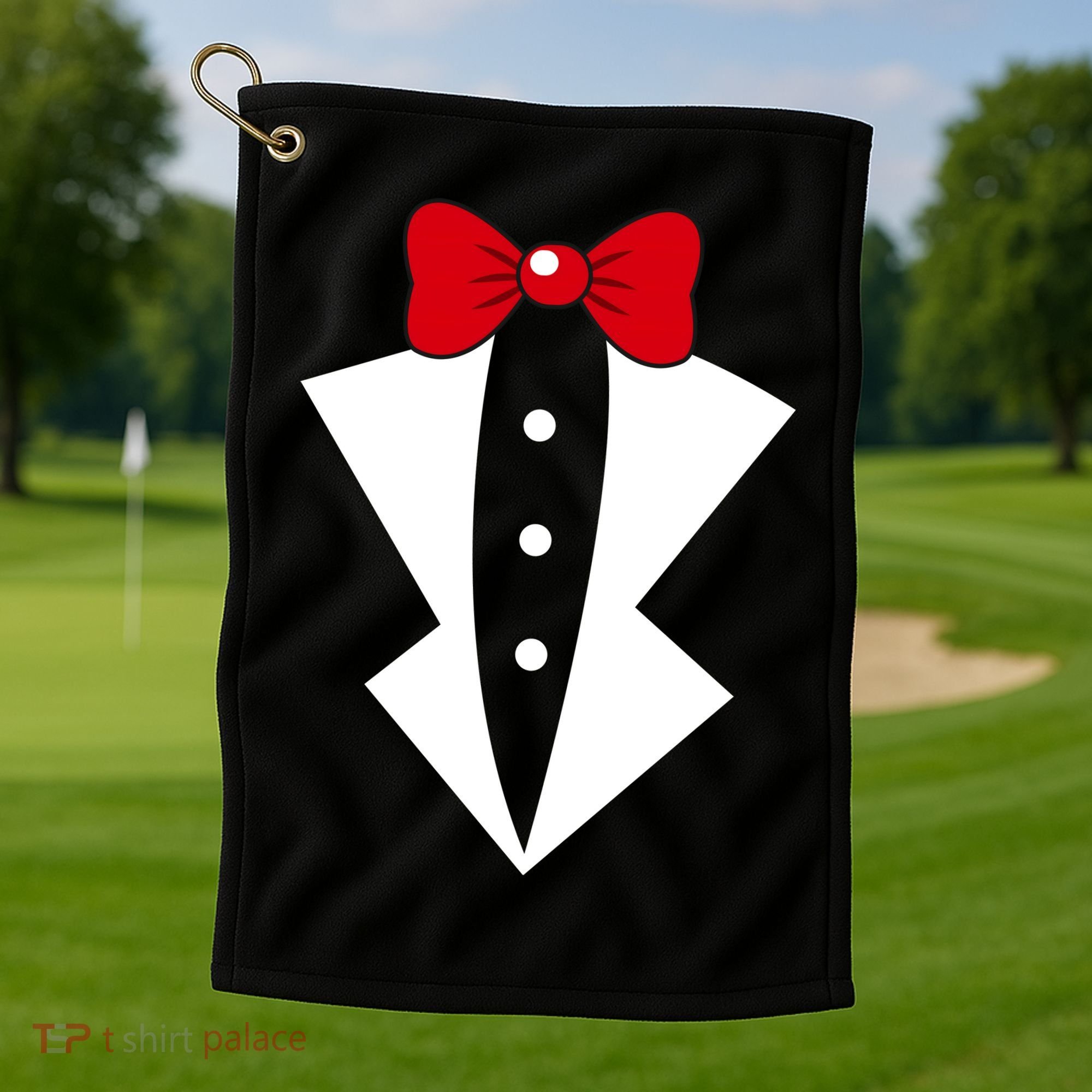 Tuxedo Golf Towel