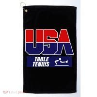 Table Tennis Usa Team Golf Towel thumb 0