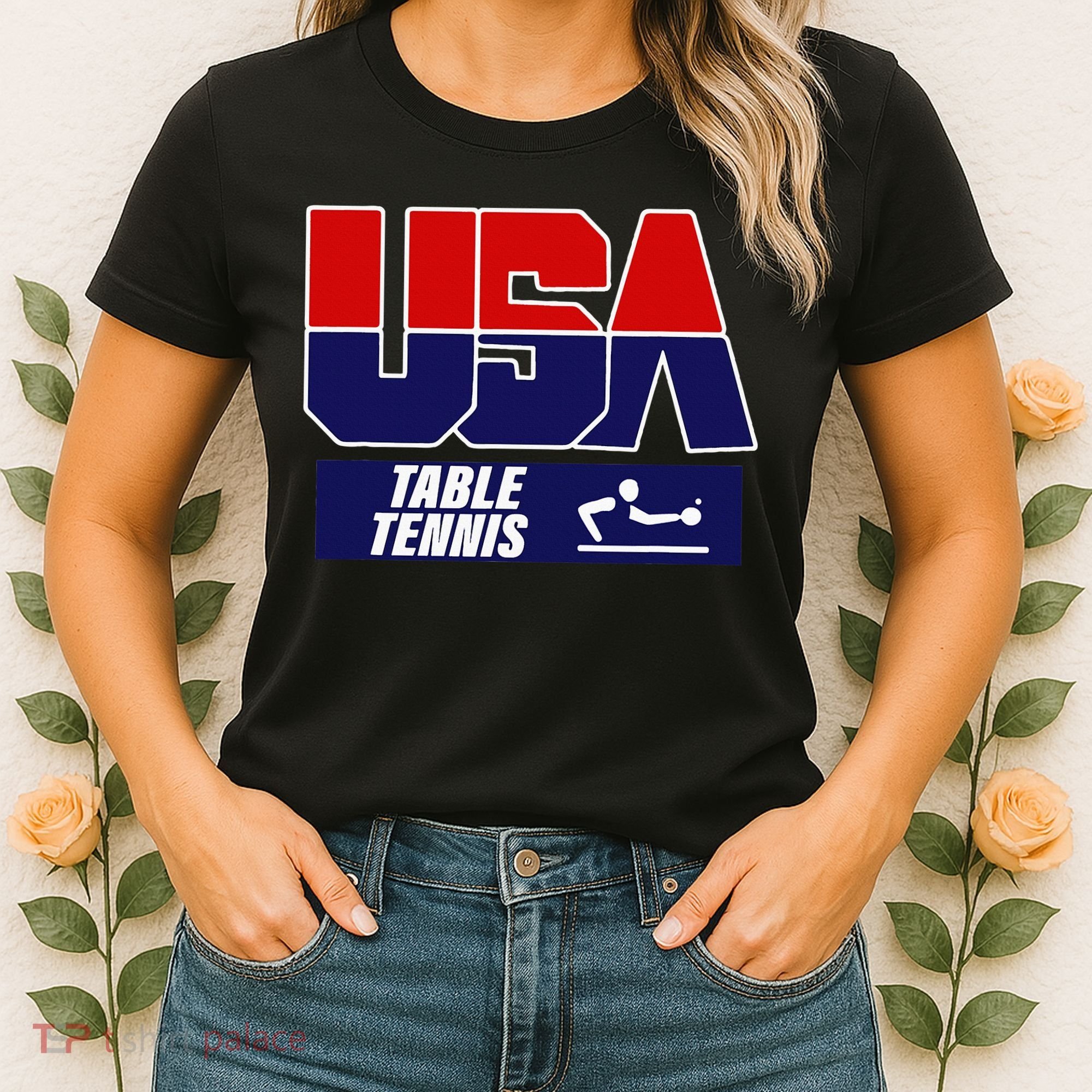 Table Tennis Usa Team Women's T-Shirt
