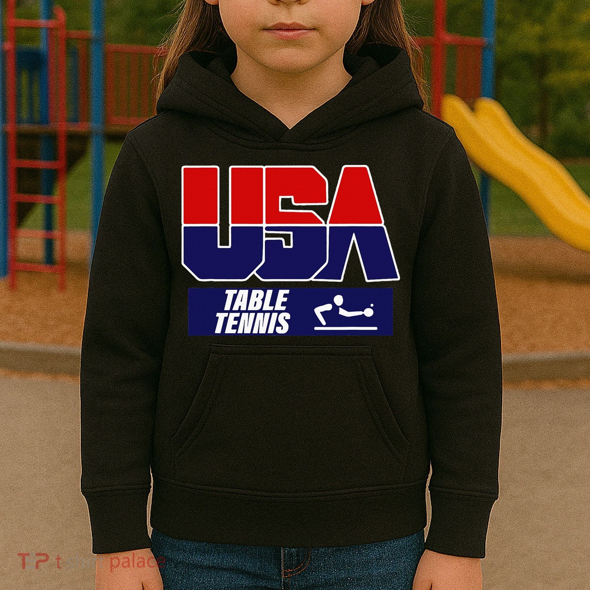 Table Tennis Usa Team Kids Hoodie