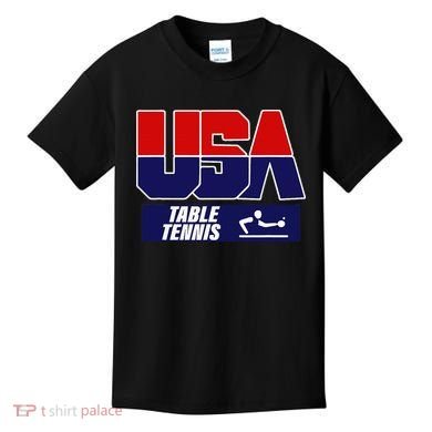 Table Tennis Usa Team Kids T-Shirt