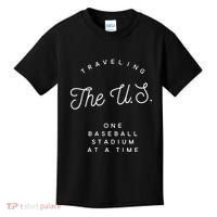 Traveling The U.S. One Baseball Stadium At A Time Kids T-Shirt thumb 0