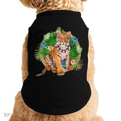 Tropical Tiger Vacation Doggie Tank